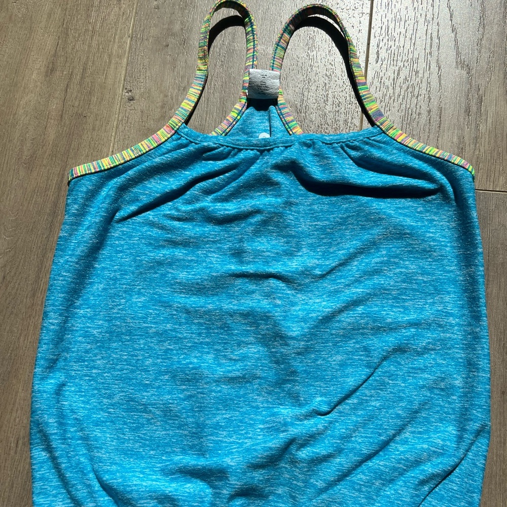 Triple Flip/ Ivivva Girls Racerback Tank Top~ Blue~ Size 12